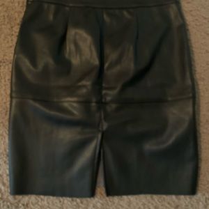 Not real leather skirt